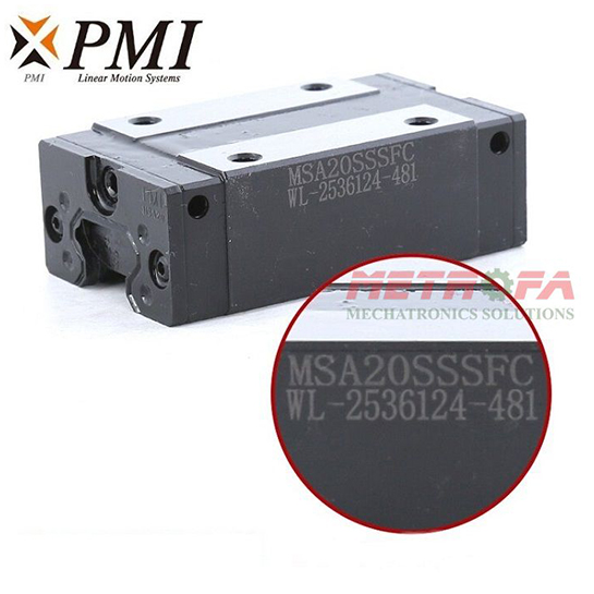 Con trượt vuông PMI MSA20S / MSA20LS PMI